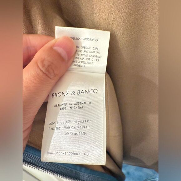 NWOT Bronx and Banco Dahlia Sequin Floral Column Gown in Baby Blue, size XS,S - Picture 16 of 16